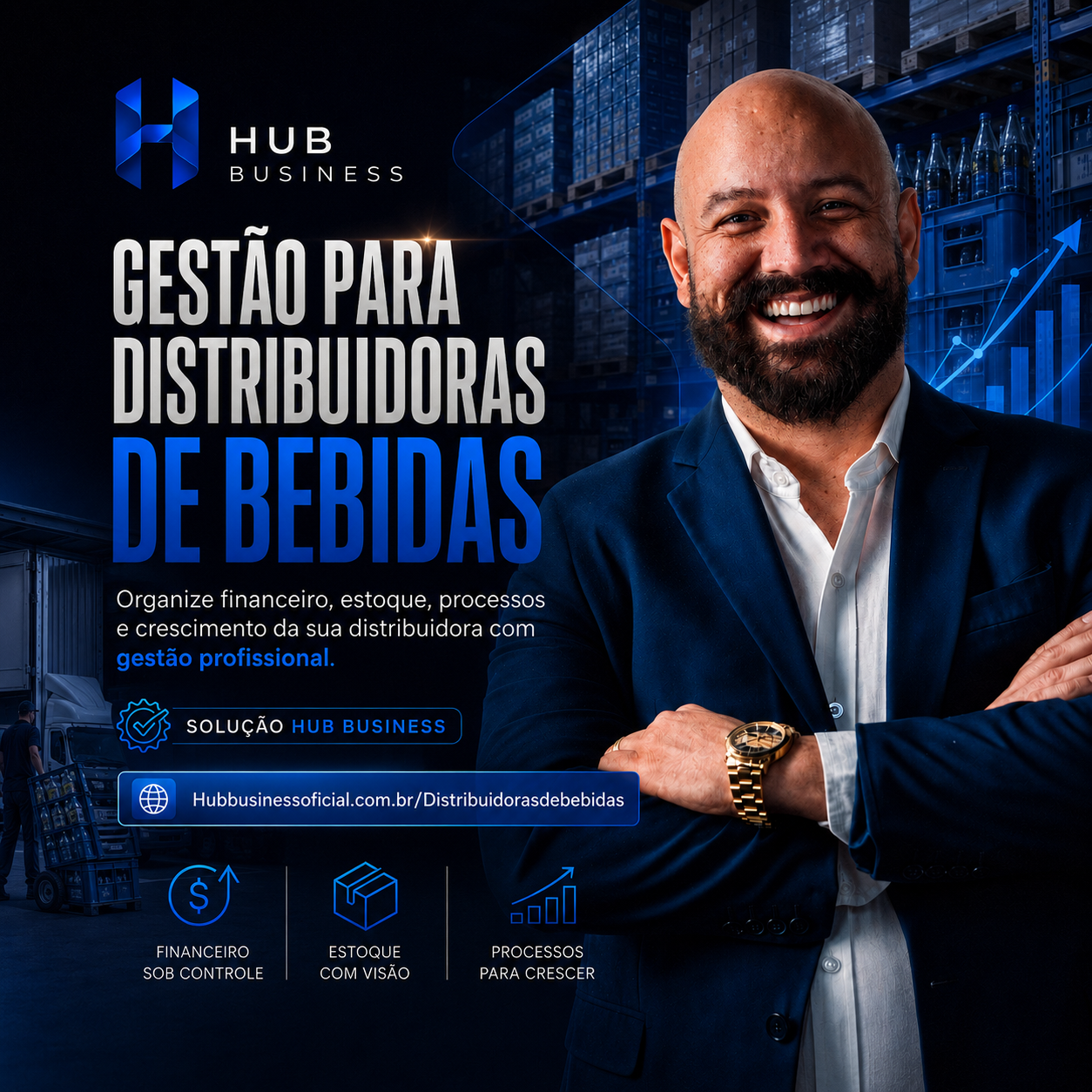 Gestão para Distribuidoras de Bebidas — HUB Business